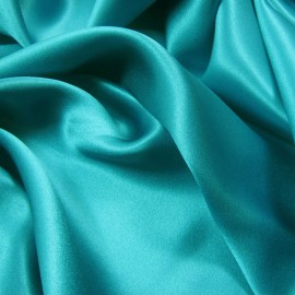 Satin de Soie Bleu turquoise 