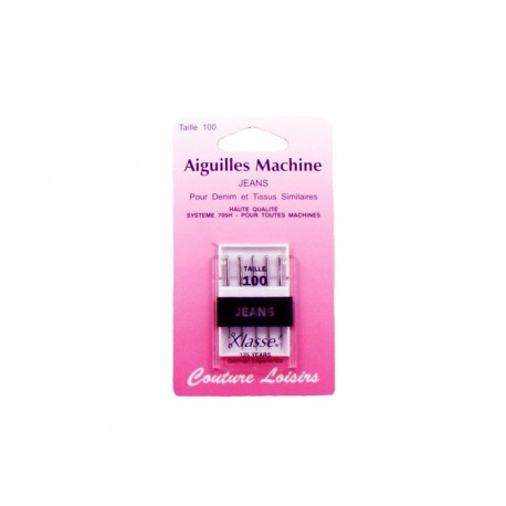 Aiguilles machine jean's (x5) - 100/16