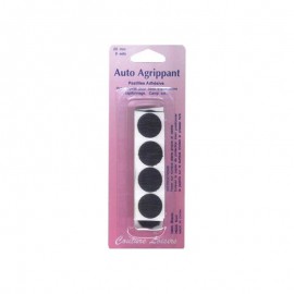 Pastilles adhésives noires 20mm (x8)