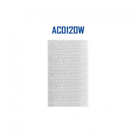 25m Auto-Agrippant Blanc 20mm Crochet