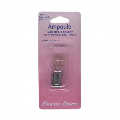 Ampoule 15w/240v baïonnette courte