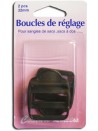 Boucles de réglage 32 mm x 2 pour sangle col.noir