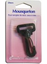 Mousqueton pour sangle 25mm col.noir