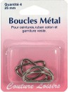Boucles métal forme D 25 mm X4