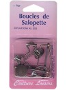 Boucles salopette bronze X2