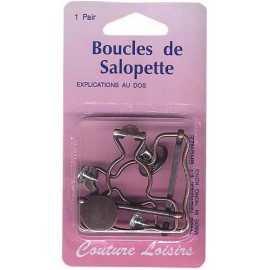 Boucles salopette bronze X2
