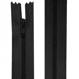 Fermeture nylon non-séparable de 10 à 20 cm noir et blanc