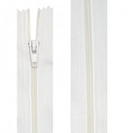 Fermeture nylon non-séparable de 10 à 60 cm blanc