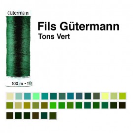 Fil à coudre 100m - Vert - Gütermann