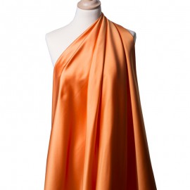 Tissu Satin Duchesse Mandarine x10cm