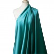 Tissu Satin Duchesse Turquoise x10cm