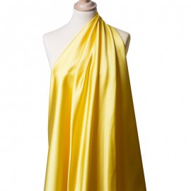 Tissu Satin Duchesse Jaune x10cm