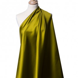 Tissu Satin Duchesse Vert Bronze x10cm