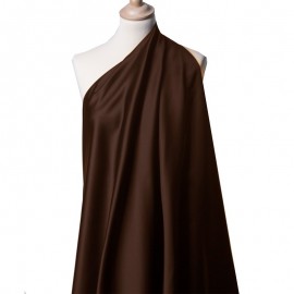 Tissu Satin Duchesse marron x10cm
