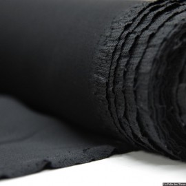 Crêpe Cady 100% soie noir x10cm