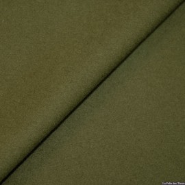 Tissu 100% cachemire kaki x10cm